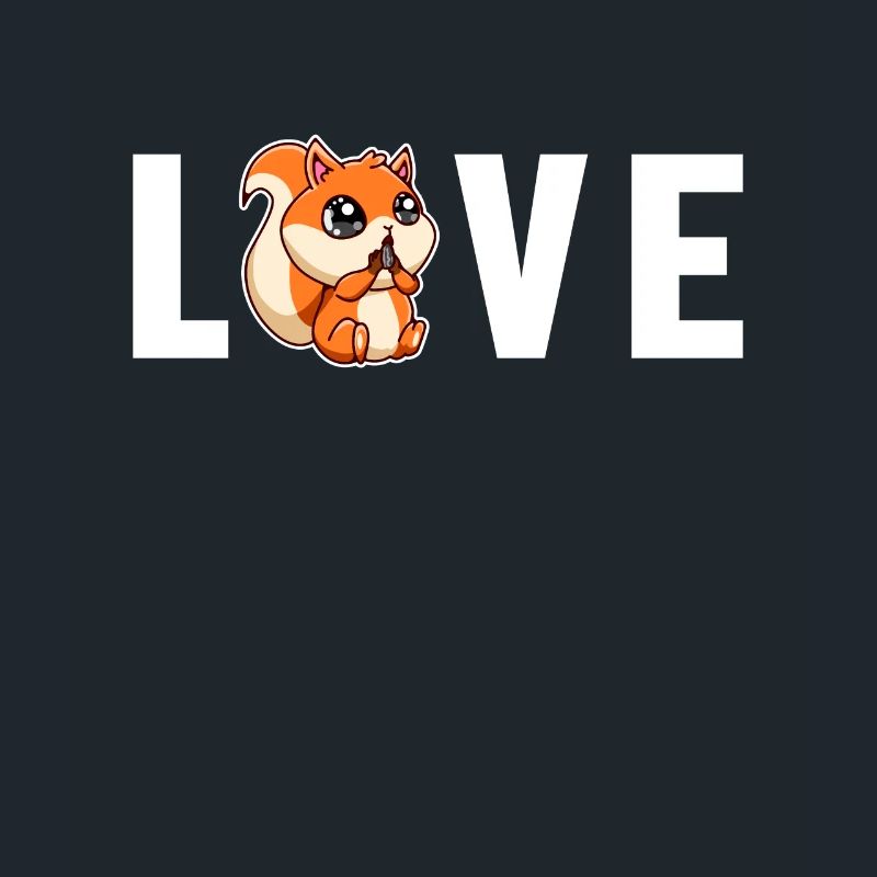 Love Fox Squirrel Grey Squirrel