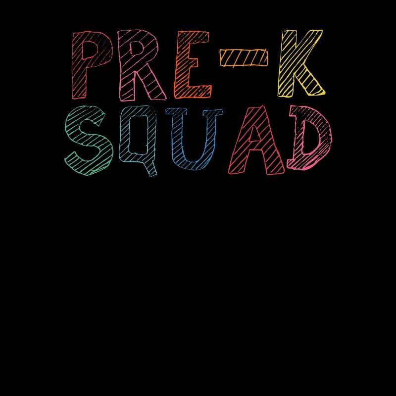 Pre-K Squad Lehrer Student Vorschule 100. Tag der