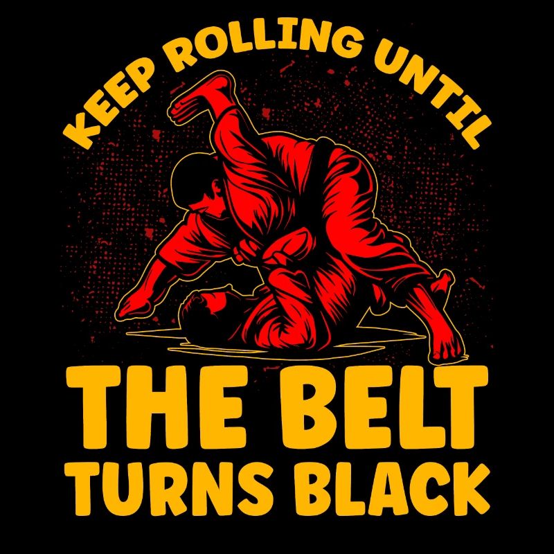 Keep rolling until the belt turns black
