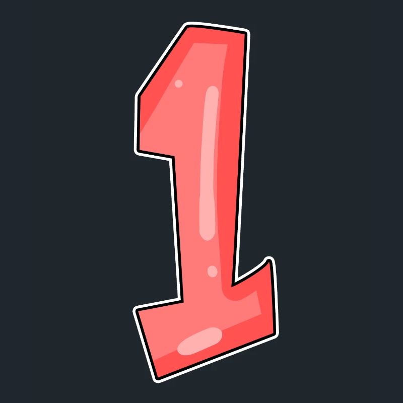 1 red