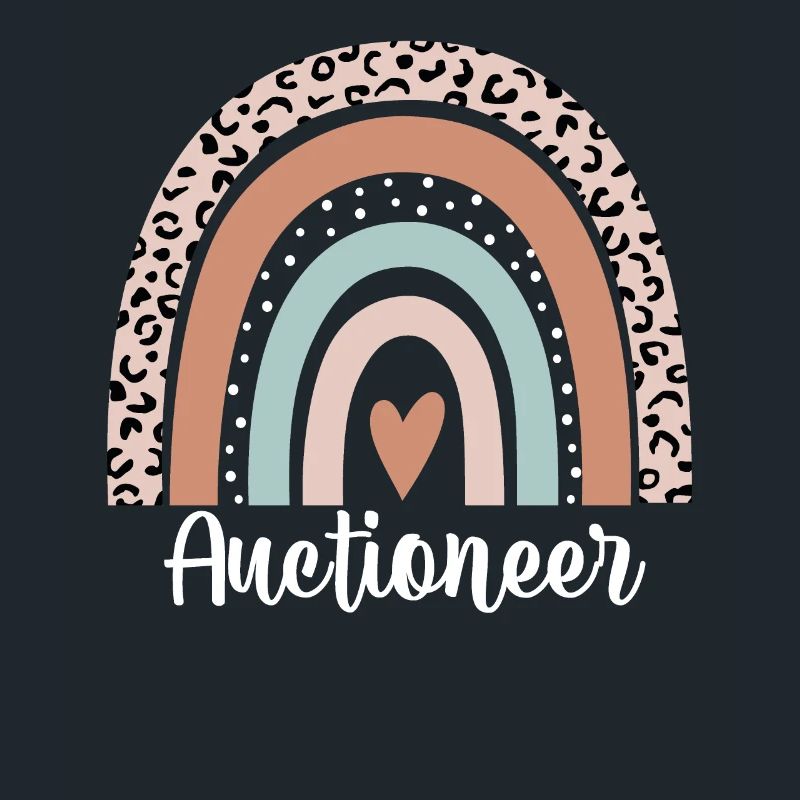Auctioneer Rainbow Leopard Funny Auctioneer