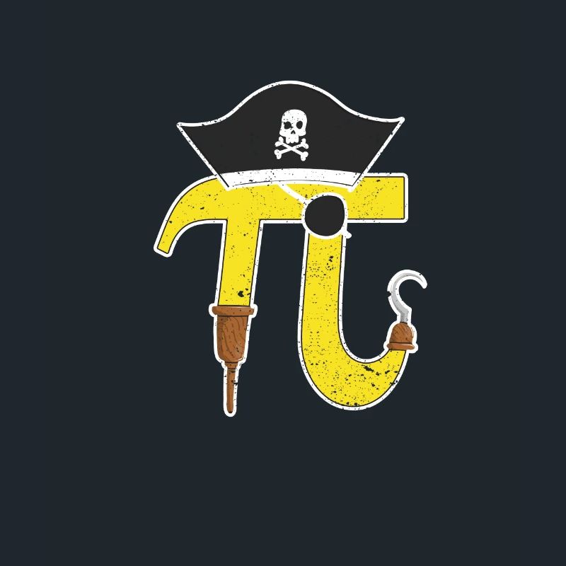 Pi Day Pirate Math Geek Math Numéro Nerd