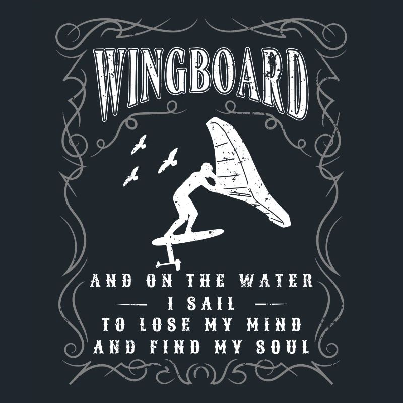 Wingfoil-Surfer Wingfoiling-Board Kitefoil Sprüche