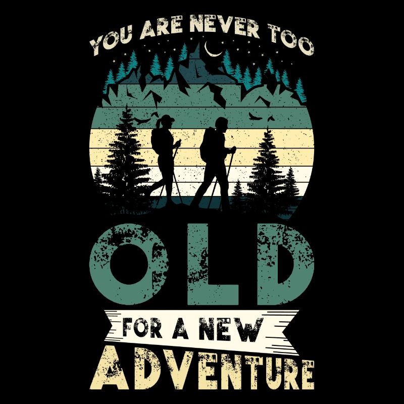 Wanderabenteuer Wanderer Geschenk Bergwald