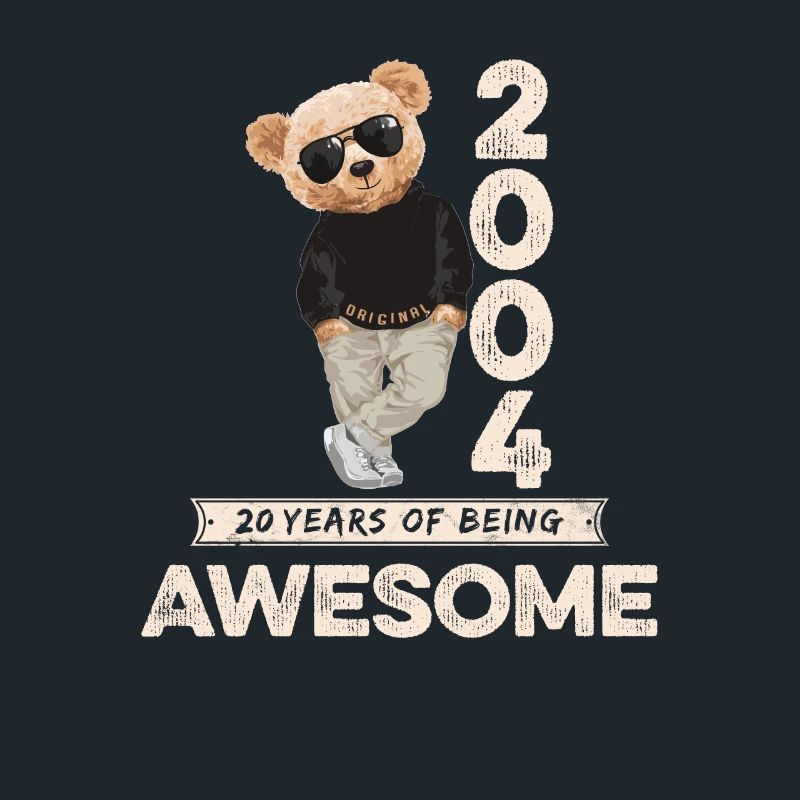 2004 Birthday Teddy Bear Being Awesome Orignal