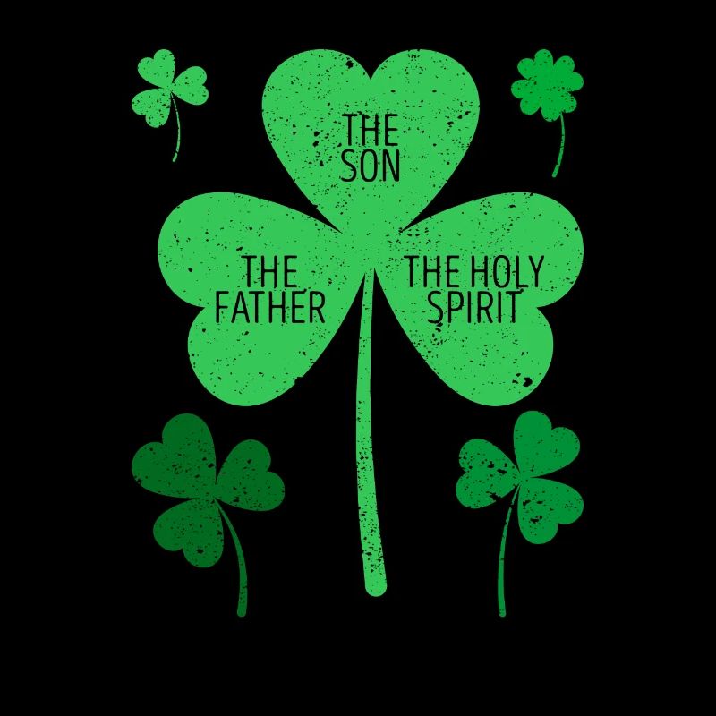 Katholisch Religiös Irisch Kleeblatt Christlich