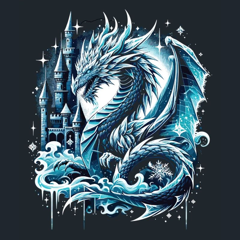 Frostiger Schattendrache Eisdrache