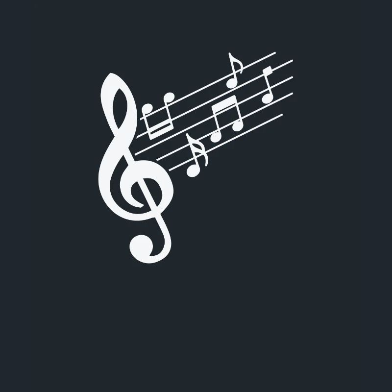 Music clef with musical notes
