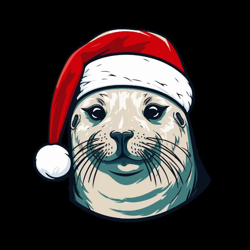 Tête d’animal de Noël de phoque de phoque