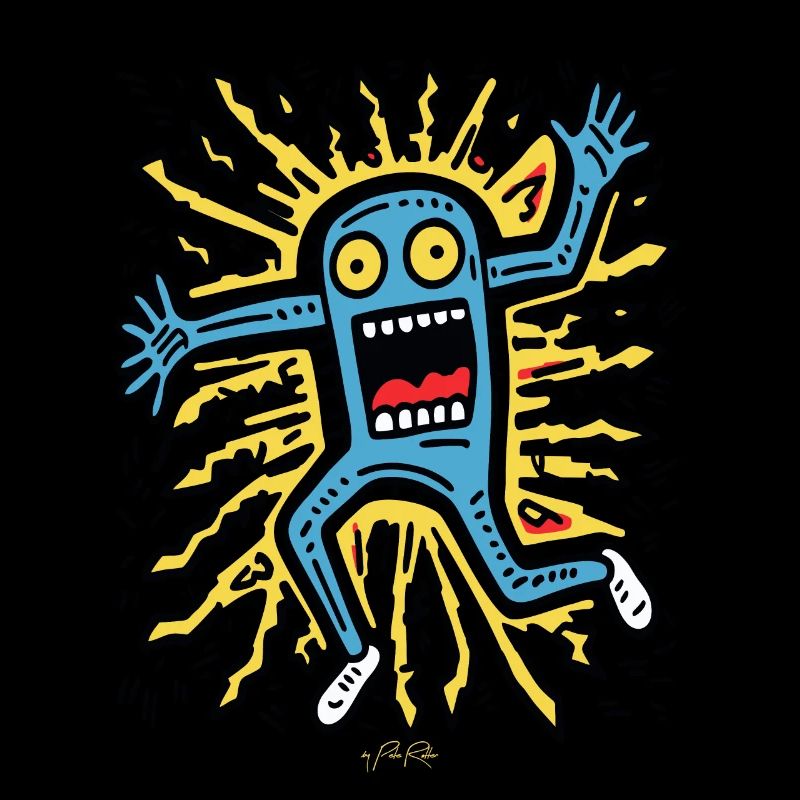 Playful Pop Art: Crazy Cartoon