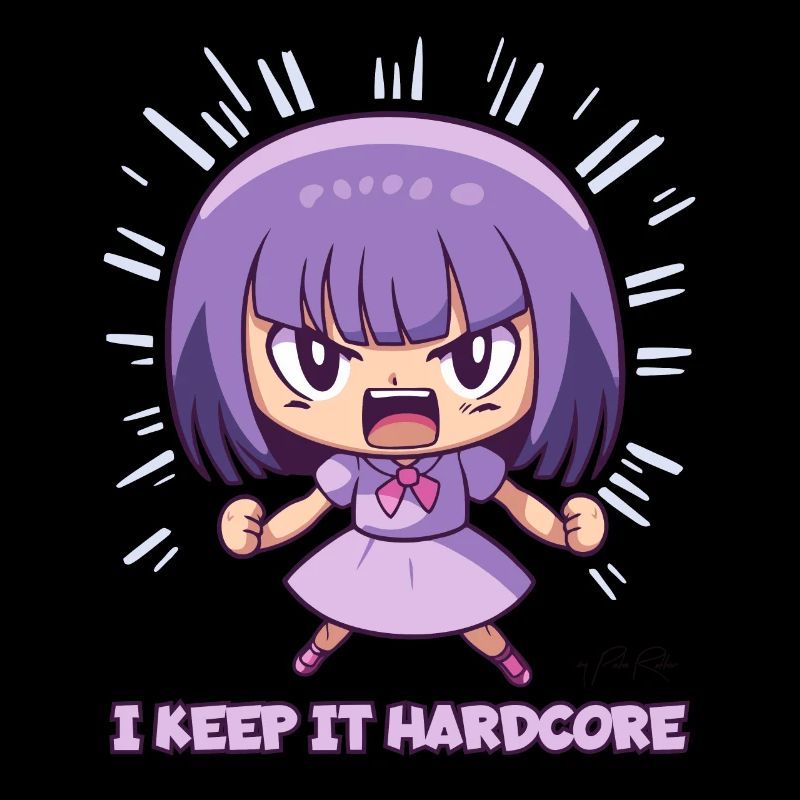 La fille d’anime « Keep it Hardcore »