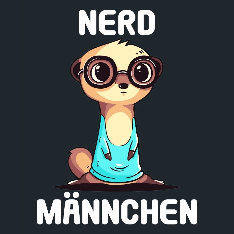 Nerdmännchen Junge Jungen Erdmännchen Nerdy Nerd