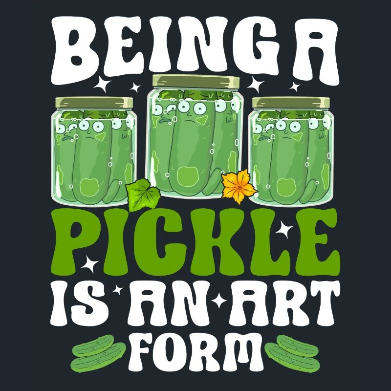 Être un cornichon est une forme d’art - Tshirt concombre