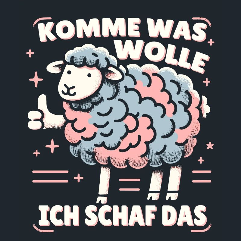 Schaf Motivation Prüfung Glück Spruch Geschenk