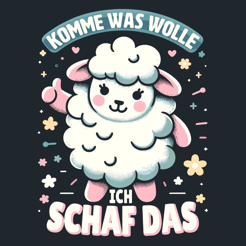 Schaf Motivation Prüfung Glück Spruch Geschenk