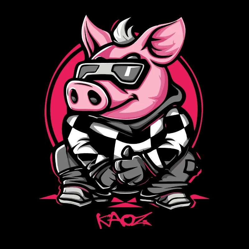 Cool Winter Ski Snowboard Cochon
