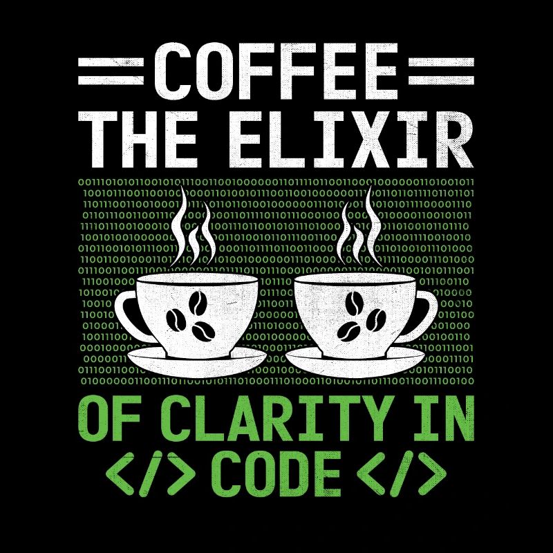 Kaffee-Codierung Programmierer Programmierer Entwickler Nerd Coff