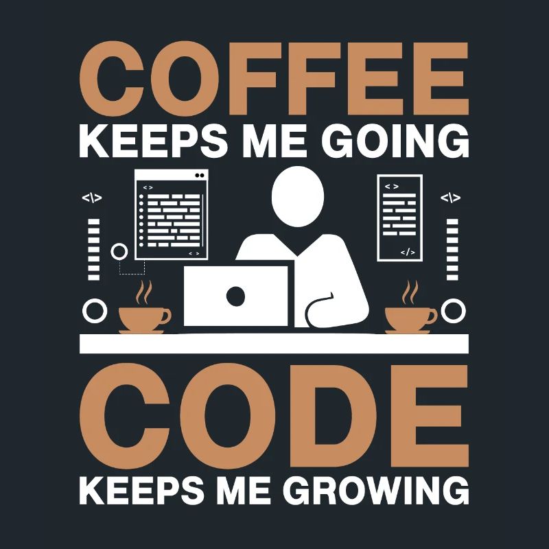 Kaffee-Codierung Programmierer Programmierer Entwickler Nerd Coff