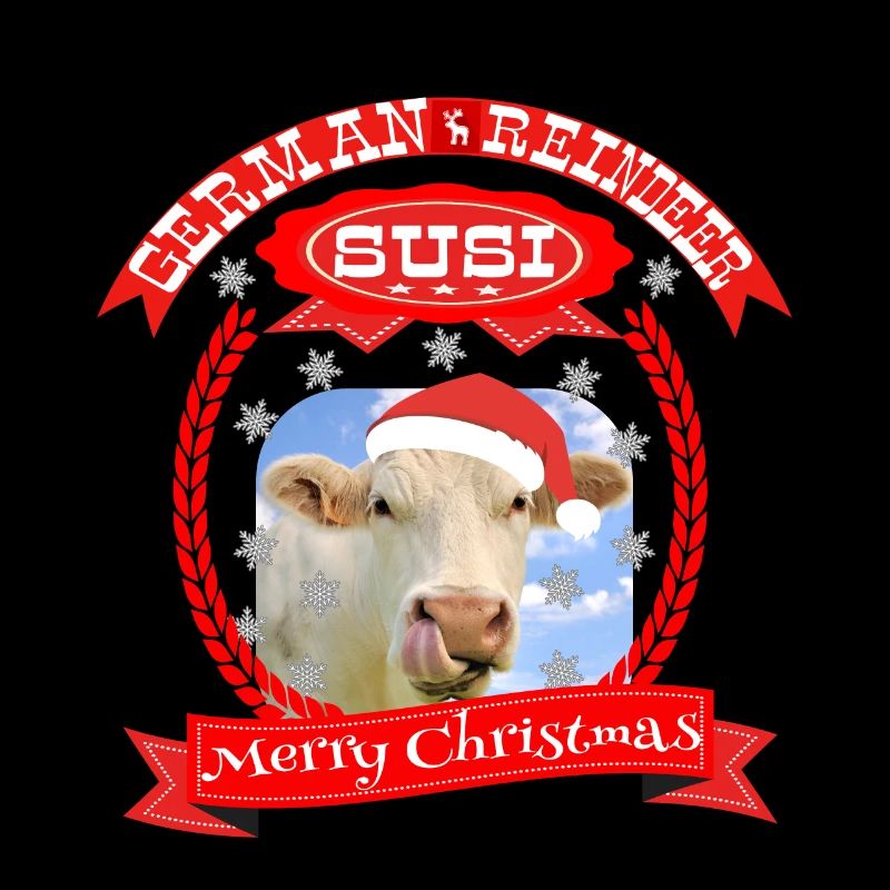 Frohe Weihnachten ein deutsches Rentier