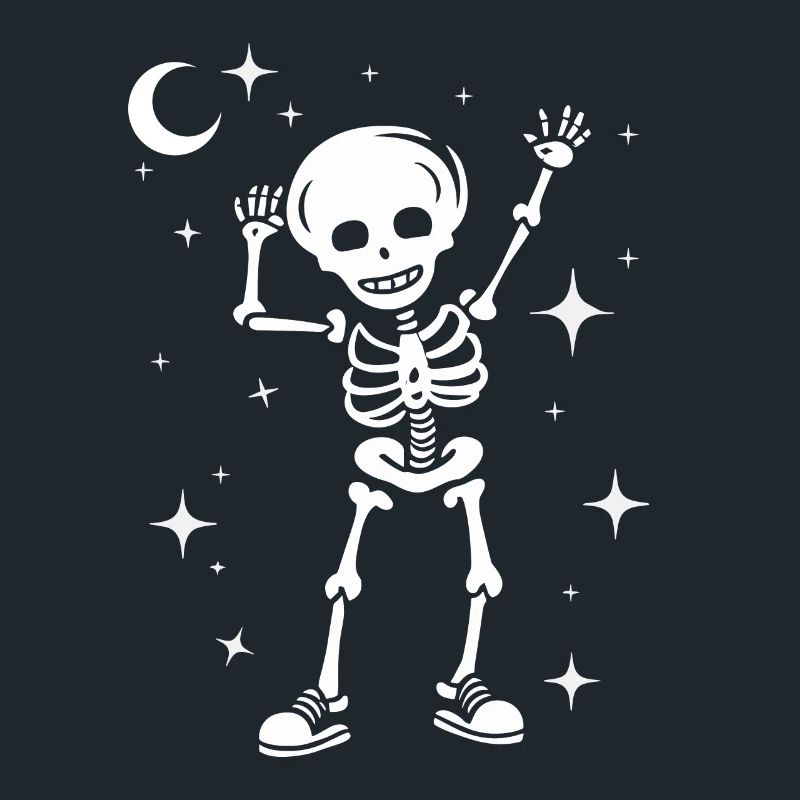 Funny Skeleton Skull Dancing Halloween
