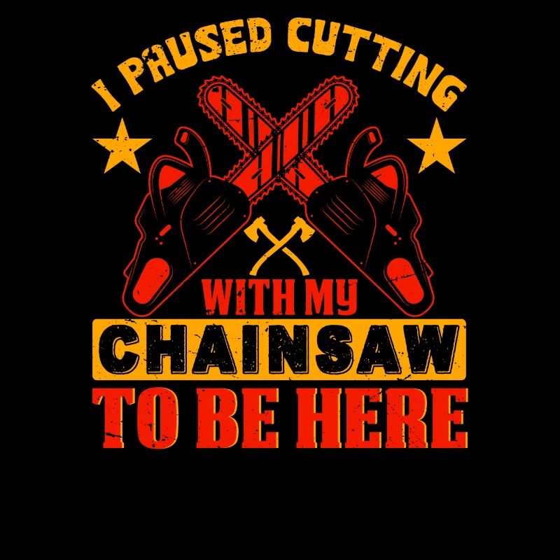 J’ai mis en pause la coupe de la tronçonneuse - tronçonneuse tronçonneuse