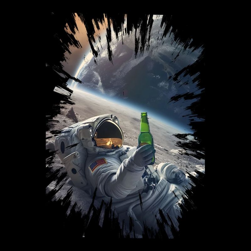 Astronaut mit Bier