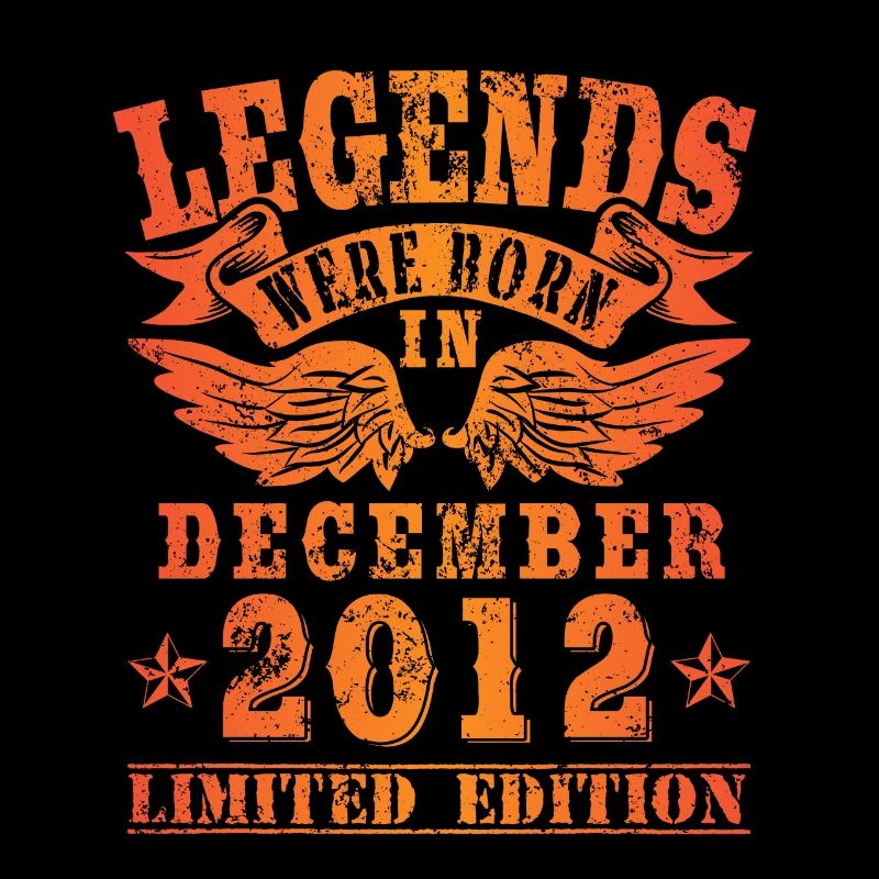 Legends sont nés en Décembre 2012 Anniversaire