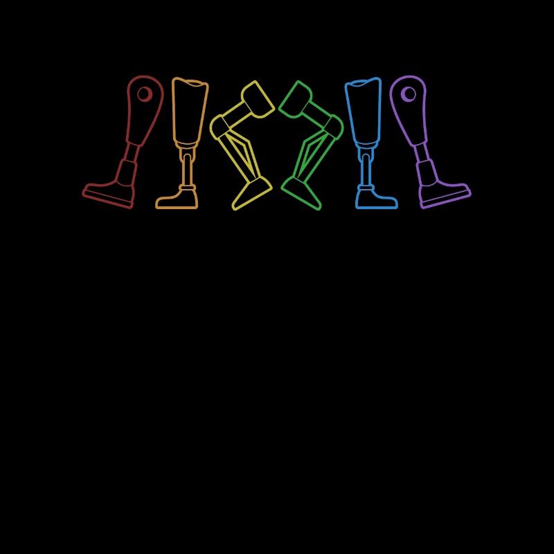 Prothèse de jambe LGBT Rainbow Prothèse Pied Jambe