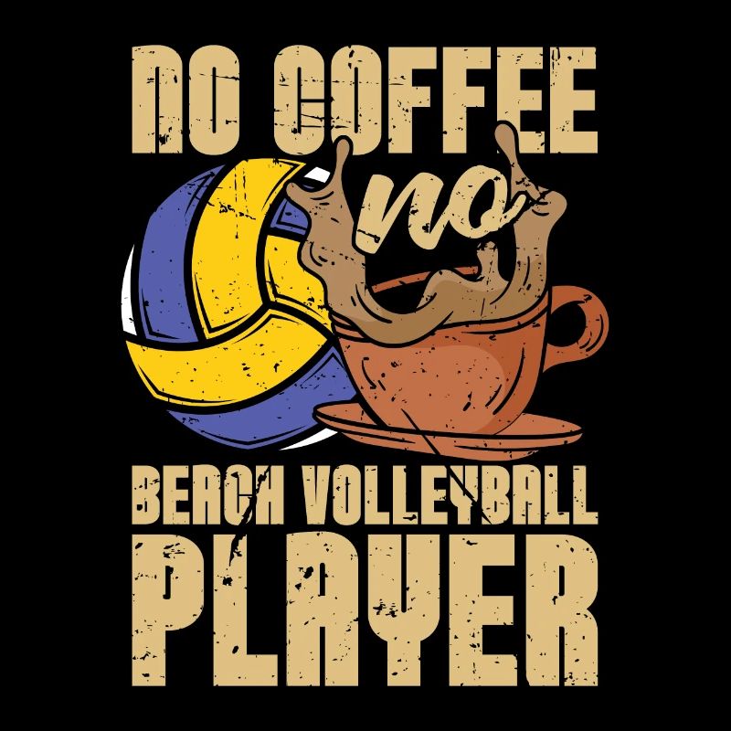 Beach-volley Pas de café Beachball Amateur de café