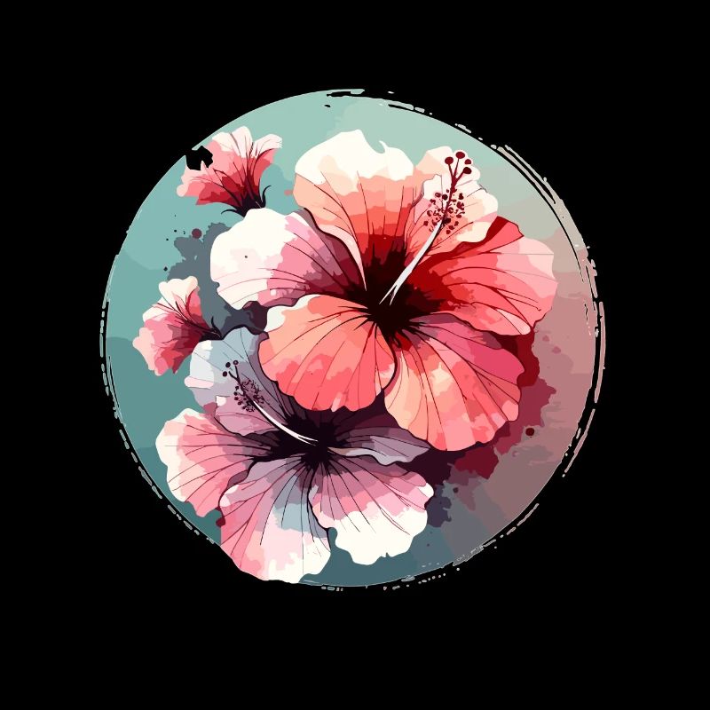 Hibiscus dessiné