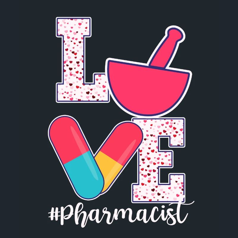 Conception de la Saint-Valentin pour apothicaire