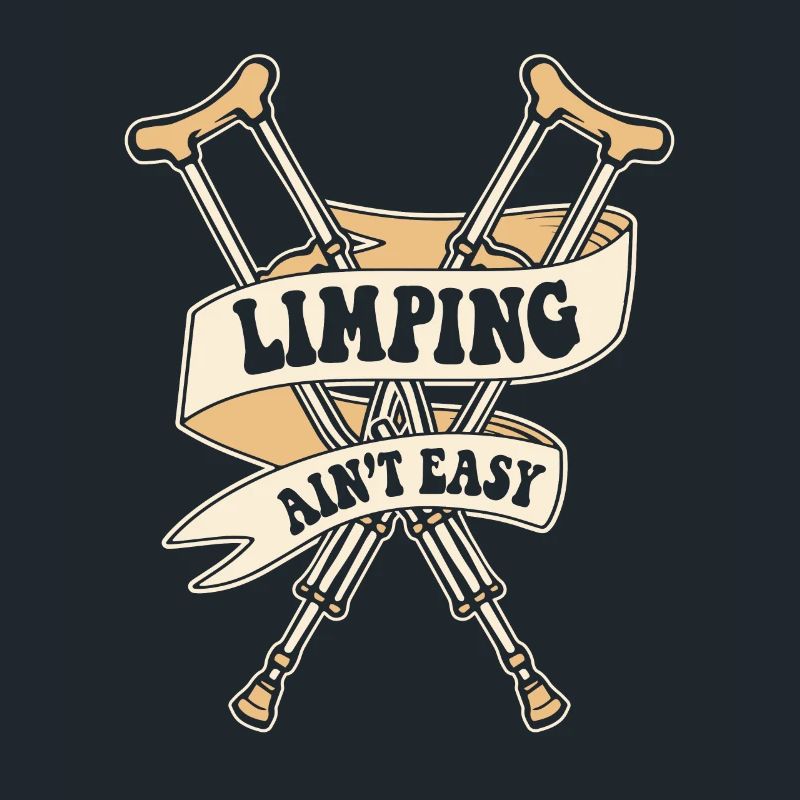 Limping Ain't Easy Broken Finger Broken Bone Bone