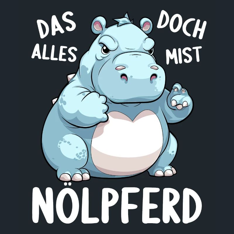 Nilpferd Hippo meckern Meckerer Nölpferd