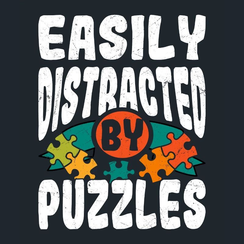 Easily Distracted By Puzzles Jigsaw Puzzle Piece
