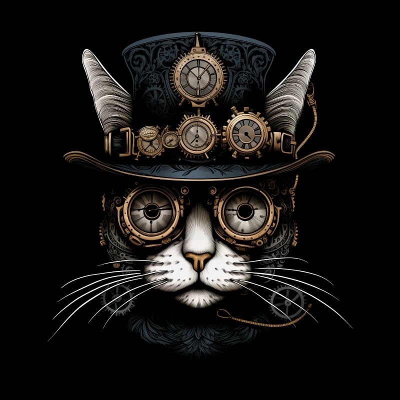 Chat Steampunk drôle cadeau