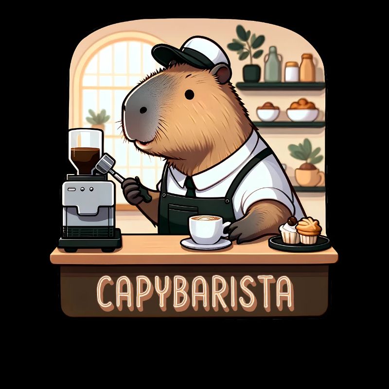Coffee Capybara - Coffeebara Capybarista Capycino