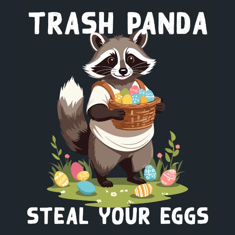 Funny Raccoon Saying Cute Easter Design