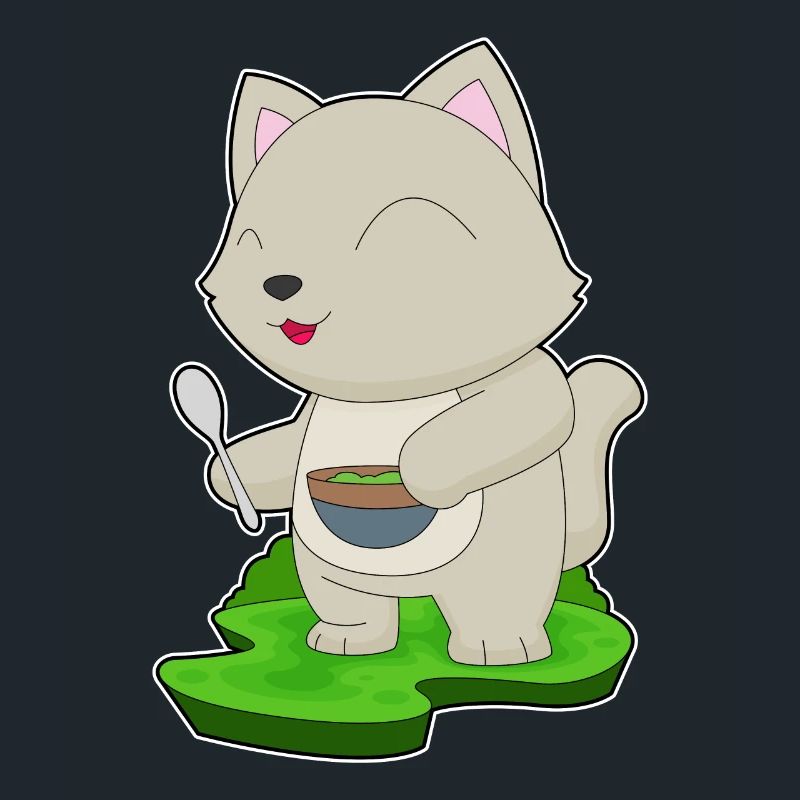 Cuisson dans un bol de cuisson pour chats
