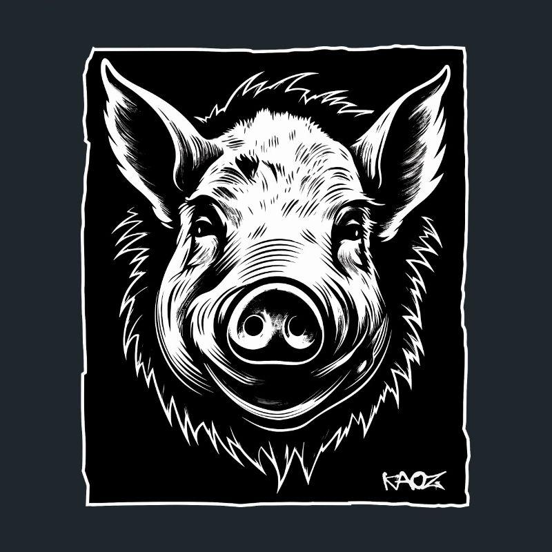 ein Schwein, eine Sau, ein Eber