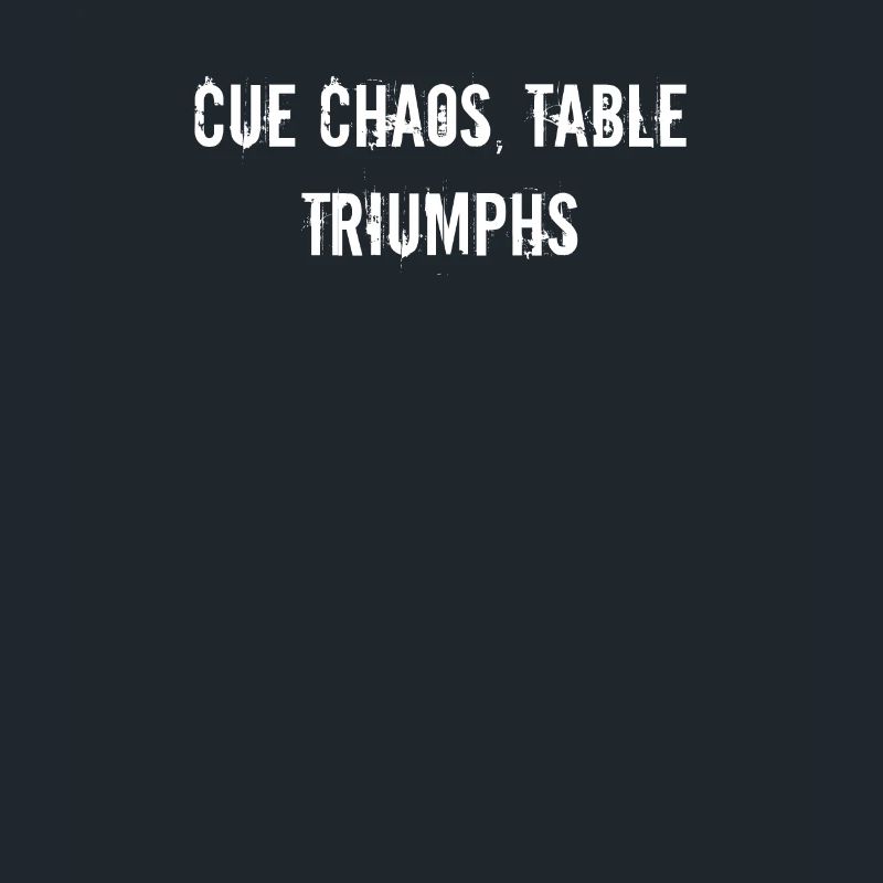 Billard - Chaos de queue, triomphes de la table
