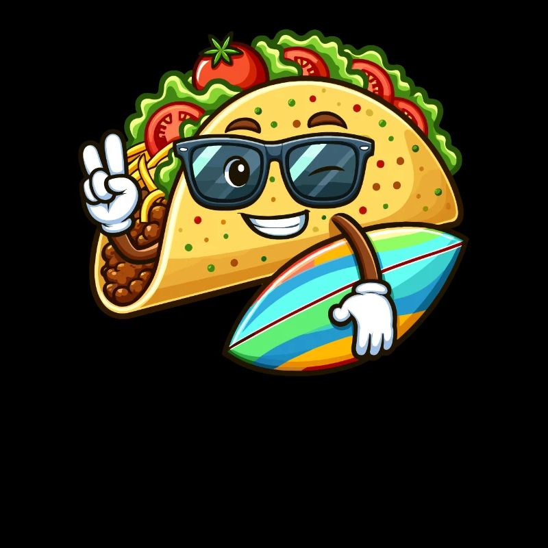 Surfender Taco Mit Sonnenbrille