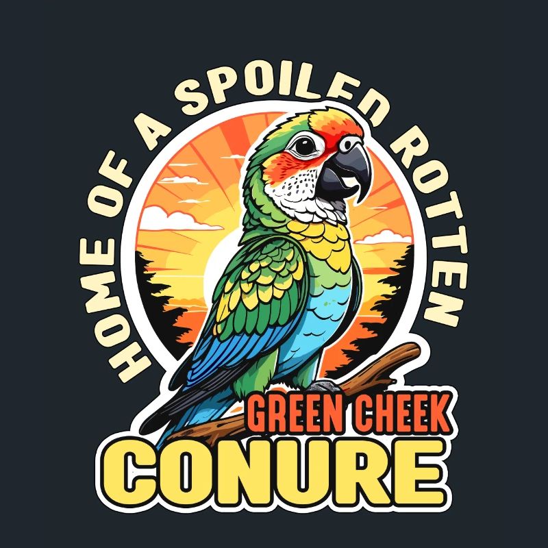 Conure Maison D’un Oiseau De Compagnie Perroquet Pourri Gâté