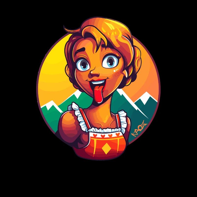 Femme de ménage traditionnelle Dirndl