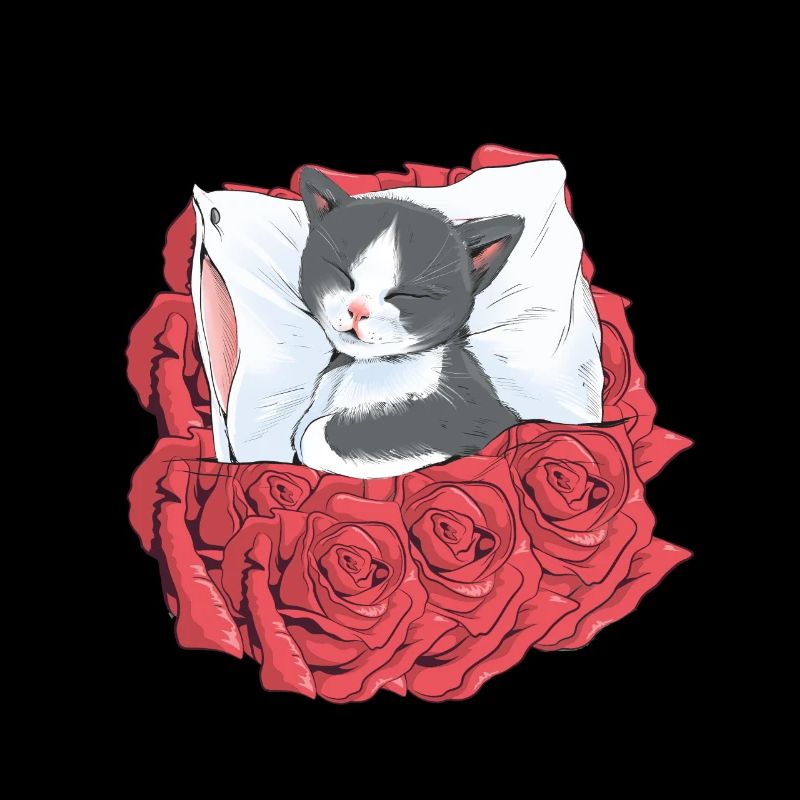 Katze Katzen Blumen