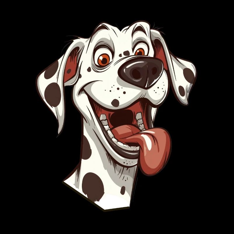 Dalmatien | Dalmatien | Illustration de dessin animé