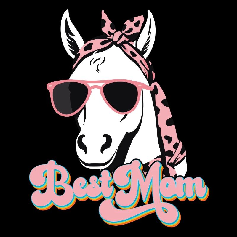 Maman Cheval Cheval Amant Maman Amour Élégant