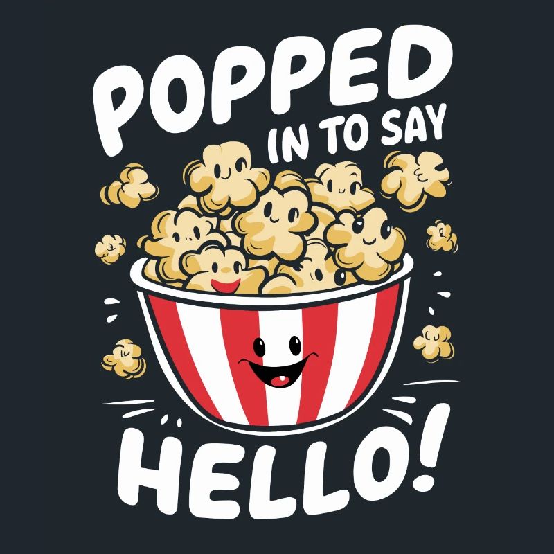 Dicton de pop-corn amusant, pop-corn en rafale