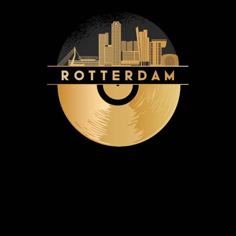 Disque Vinyle Skyline-Pays-Bas-Rotterdam