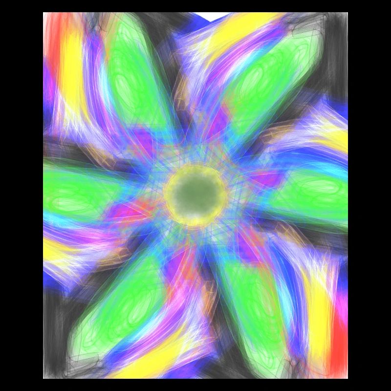 Psychedelic Abstract Flower