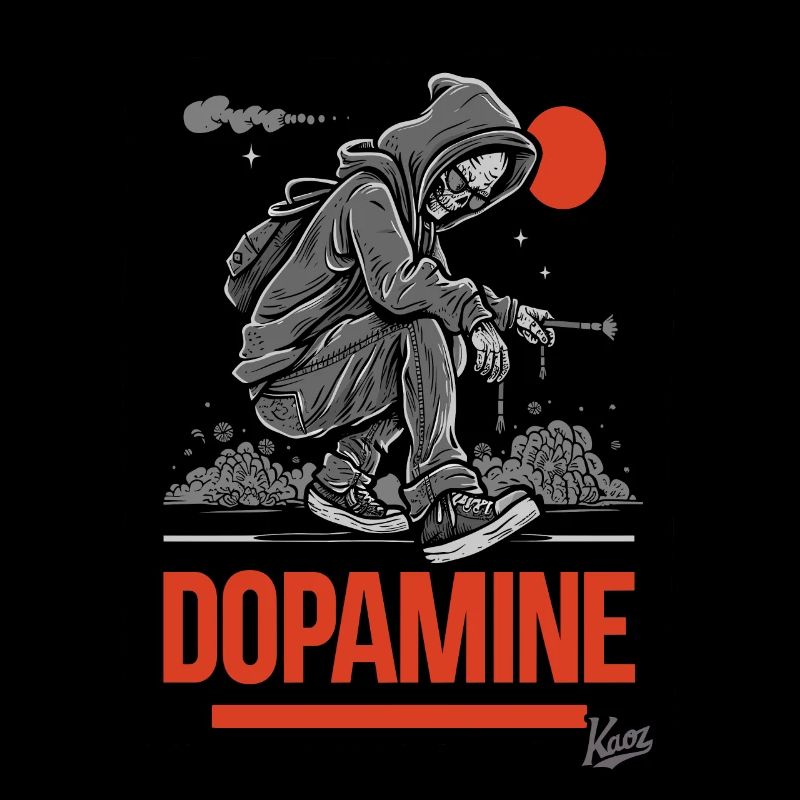 graffeur Skelet Skull Dopamine
